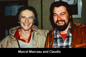 Claudio and Marcel Marceau